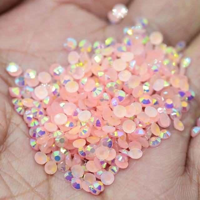 Resin Rhinestones Pink AB 2-6mm And Mixed Sizes Facets Glue On Beads For  Nails Art Decoration Jewelry Making Accessories - AliExpress