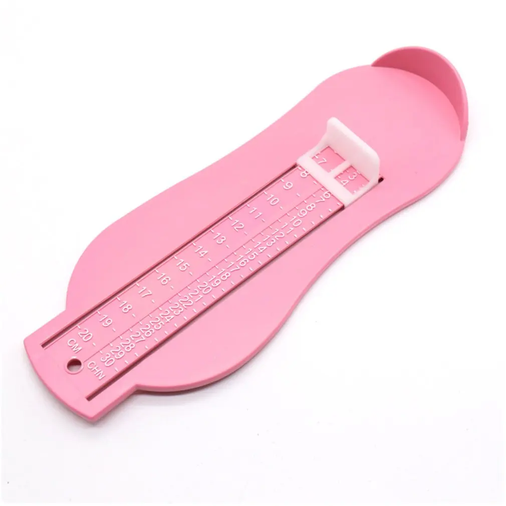 

4 Colors Plastic Kids Infant Baby Foot Measure Gauge Shoes Size Measuring Ruler Tool Baby Shoes Measuring 0-20cm Gauge Device