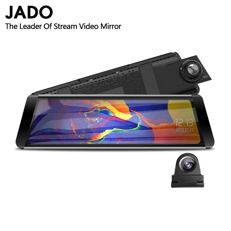

JADO T650C Dash cam Stream RearView Mirror Car Dvr Camera FHD 1080P video recorder night vision