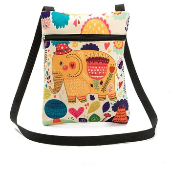 

Fashion Large Capicity Handbags Pouch Elephant Pattern Single School Student Shoulder Bag Messenger Bags Women Crossbody Bag
