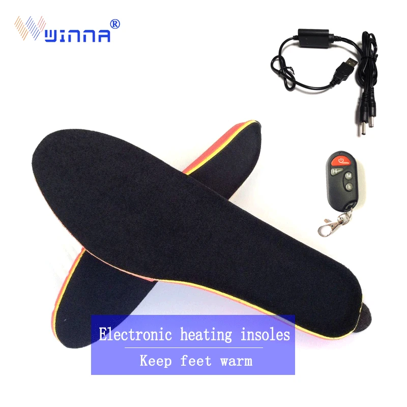 

Wireless remote control battery heating insole, winter shoe inner pad, female sneaker shoe sole pad