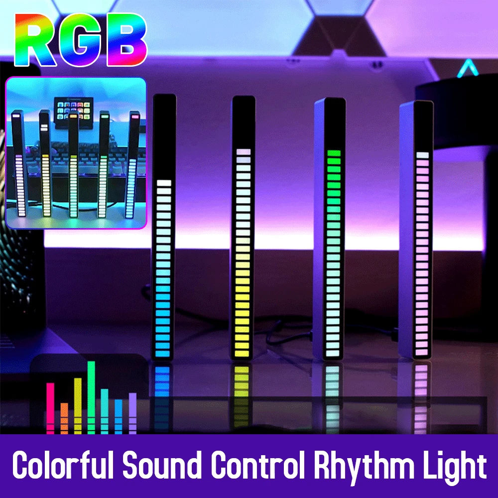 Tira de luces LED 3D RGB con Control por aplicación, luz de ritmo de