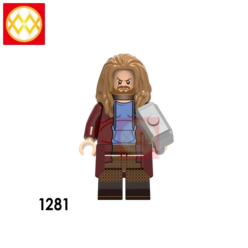 Тор Локи X0269 строительные блоки леди Тор недостойный Тор один Frigga Valkyria Hela Heimdall Asgard детские игрушки - Цвет: XH1281