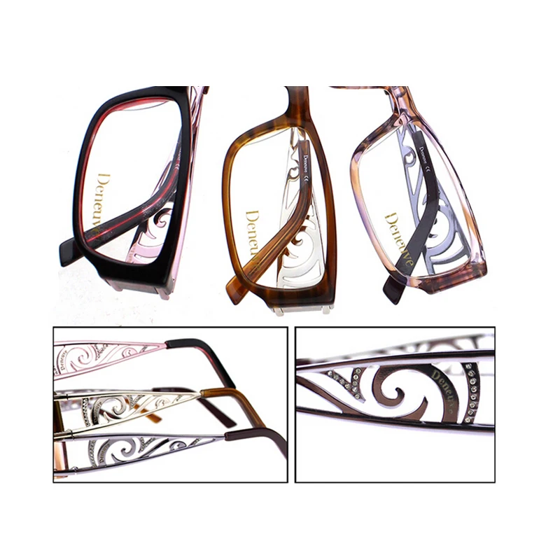 Женские оправы для очков ZENOTTIC роскошные трендовые со стразами 2019|designer spectacles|fashion