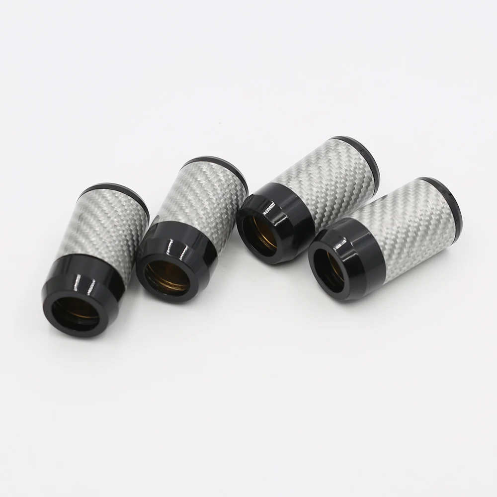 

4Pcs hifi Carbon Fiber Pants Boot Y Splitter Speaker Audio Cable Wire pant For DIY 1 to 2 Cable