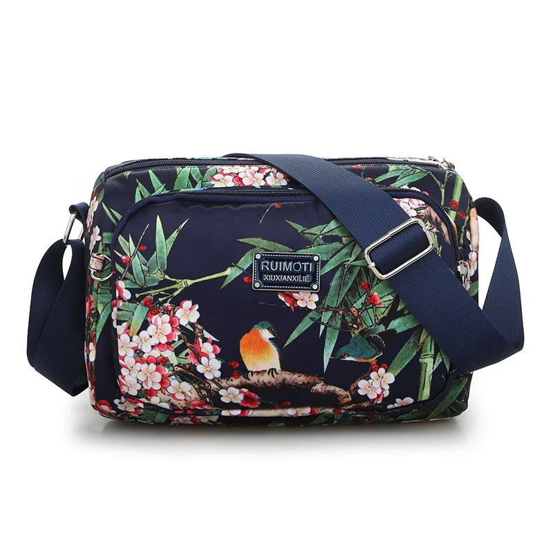 

Spring Floral Print Oxford Cloth Anti-Spillage Single-shoulder Bag for Women Casual Outdoor Shopping Backpack Hot Models