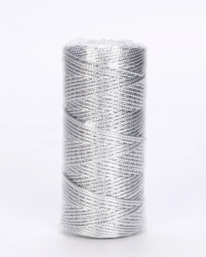 Metallic Gold and Silver Twine - 1.5mm, 100M Roll - Non-Slip String for Crafting and DIY Projects