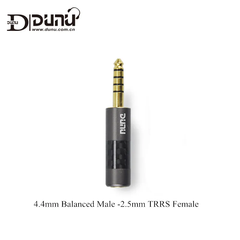 

DUNU 4.4mm Male Balanced Adapter to 2.5mm TRRS Female High Fidelity Earphone Balanced Plug Amplifier Players Audio Adapters DC12