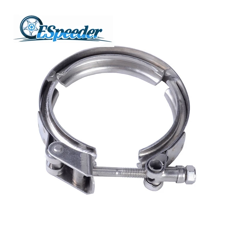 SPEEDWOW 3.5 Inch V Band Exhaust Flange Clamp Quick Release Male Female Flat Flange 304 Stainless Steel 