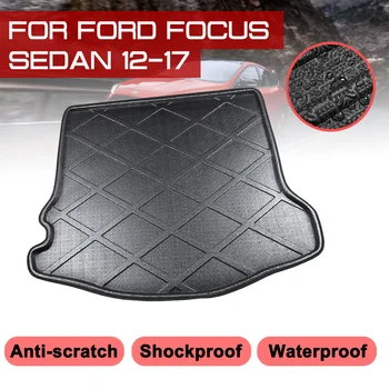 

Car Floor Mat Carpet Rear Trunk Anti-mud Cover For Ford Focus Sedan 2012-2013 2014 2015-2017
