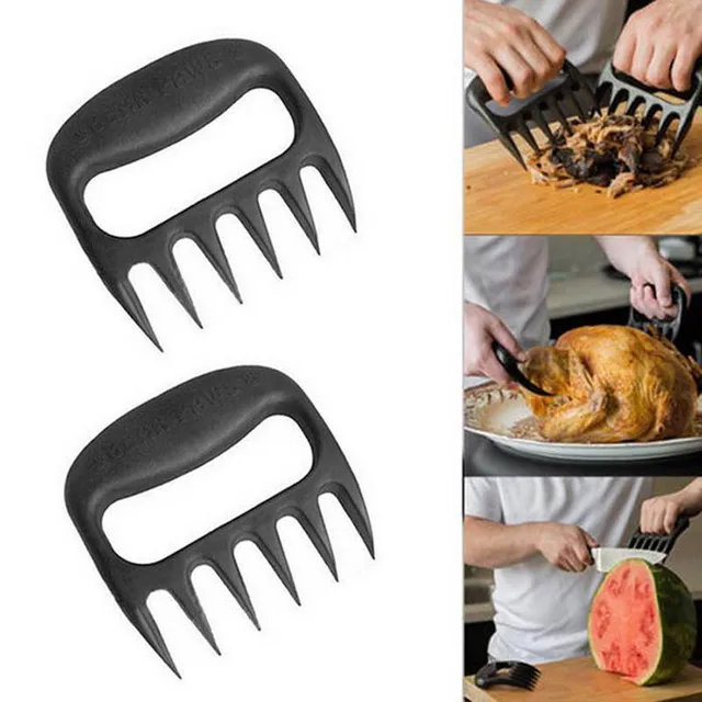 Bbq Tartozékok Hús Shredder Erős Húzott Sertéshús Húzó Fork Medve Karom Fruit Zöldség Szeletes Vágók Főző Tools - Image 4