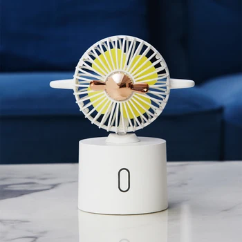 

Mini Portable fan 3 Speed Mini USB rechargeable Desktop Fan Cooling Fan Cool Air Shaking head for Office Household Traveling Car