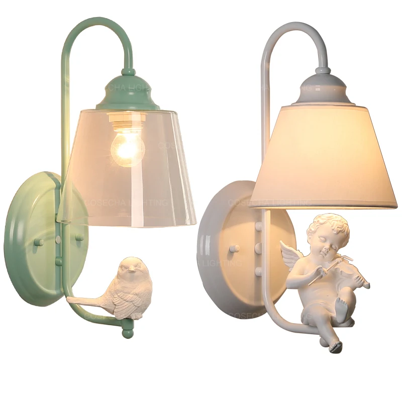 Современные Настенные светильники с птицами белые черные настенные бра