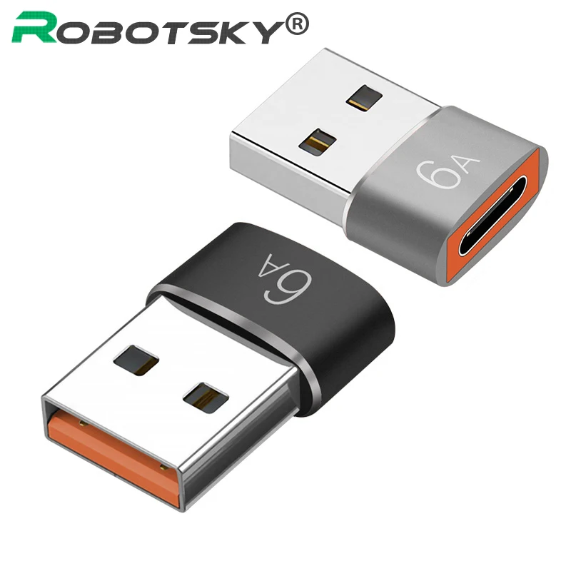 Tanie 6A USB na typ C OTG Adapter USB USB-C męski sklep