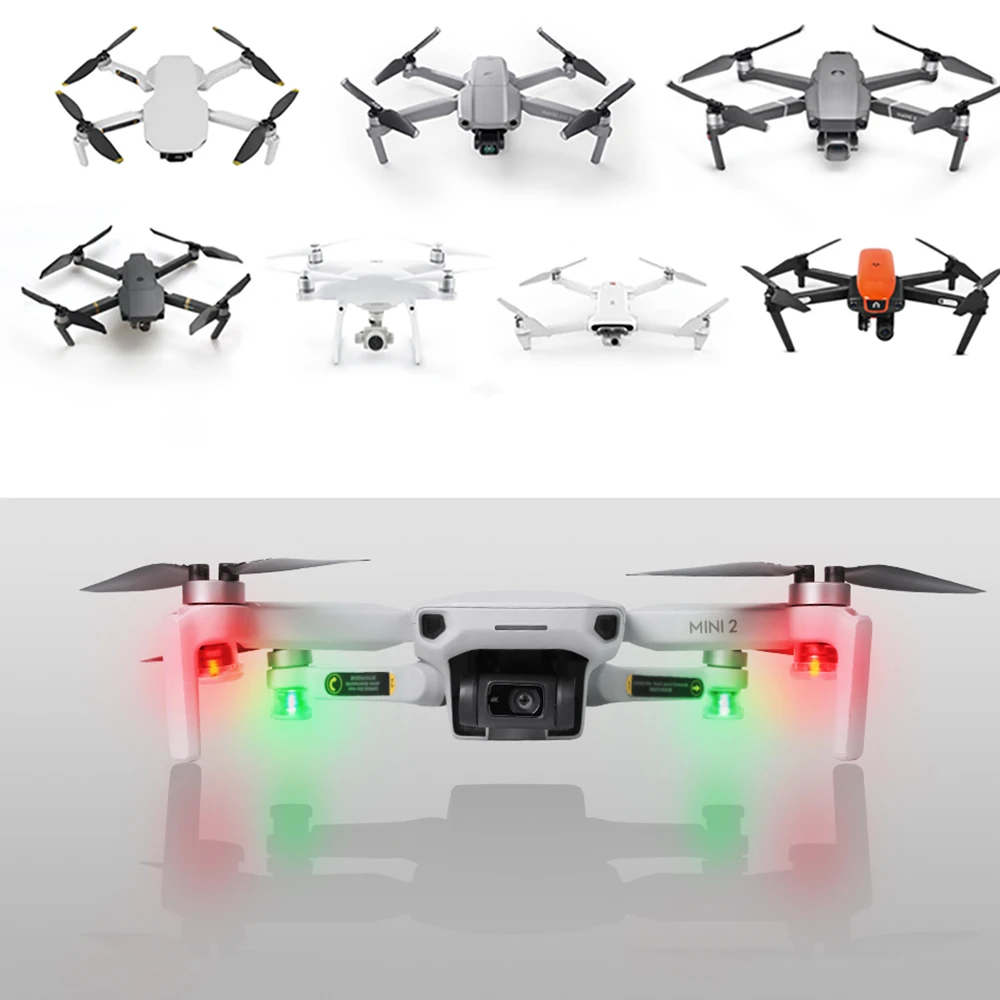 Стробоскопический индикатор Ночная вспышка для DJI Drone Mini2 Mavic Air 2S Mavic/Pro/Zoom Phantom 4 Fimi