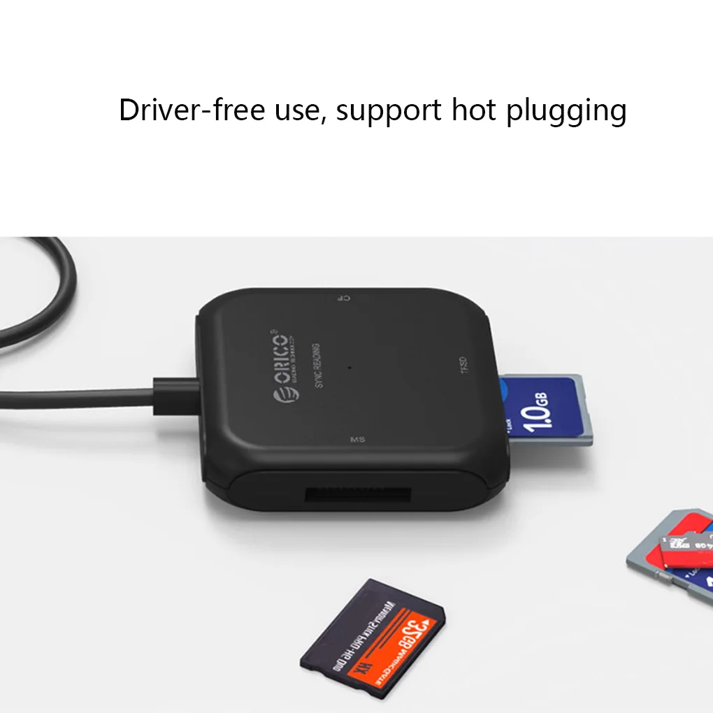 ORICO TF/SD/MS/CF кард-ридер 4 в 1 взаимный обмен данными между компьютером и периферийными устройствами 3,0 Смарт Мульти устройство чтения карт памяти синхронизации чтения кардридер