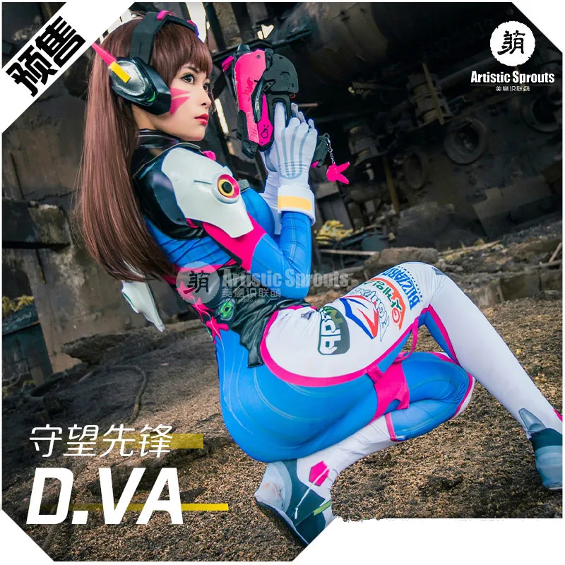 OW Game DVA Косплей D.va сексуальный комбинезон косплей костюм d.va наряды костюмы