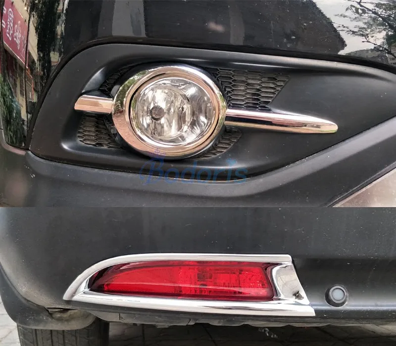 

For Honda CRV CR-V CR V 2012 2013 2014 Front and Rear Fog Lamp Cover Light Overlay Trim Frame Chrome Car Styling Accessories