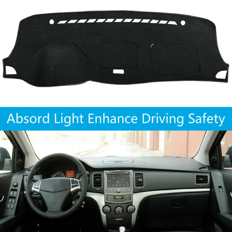 

Dashboard Cover Sun Shade Non-slip Dash Mat Pad Carpet Car Stickers Interior Accessories For SsangYong Korando 2011 2012 2013