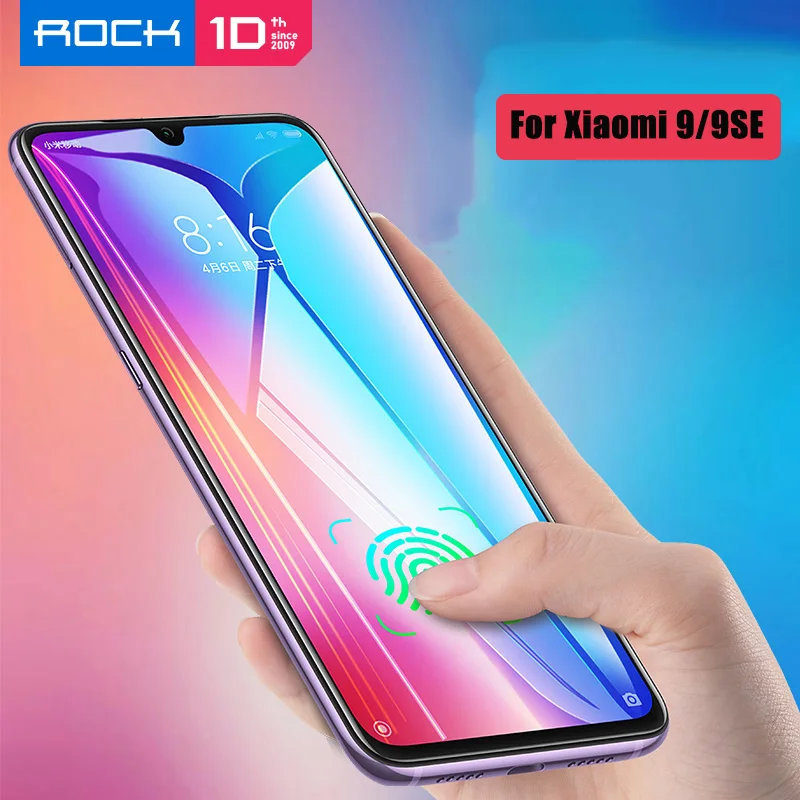 ROCK Full Cover Protective Glass for Xiaomi Mi 9 9H 0.3mm Screen Protector Xaomi Mi9 SE Front Tempered Diamond Film | Мобильные