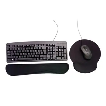 

New Arrival 3Pcs Slow Rise Memory Foam Keyboard Wrist Rest Support Cushion Gaming Mouse Pad