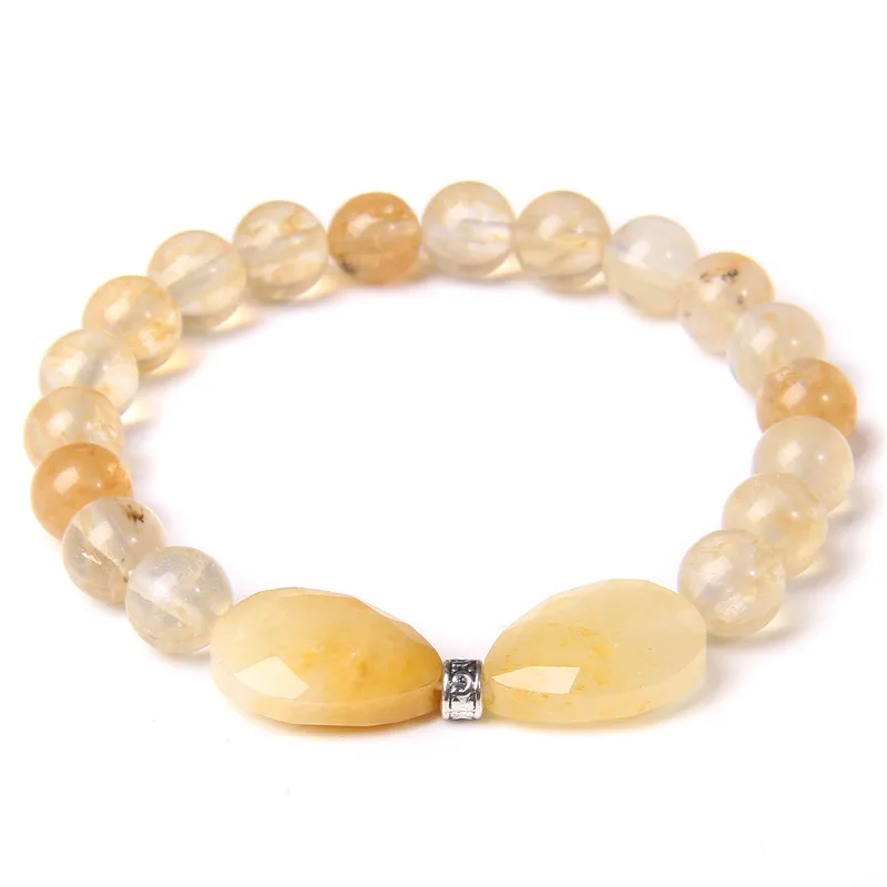 Bracciale Farfalla Di Cristallo Naturale Per Le Donne - Reiki