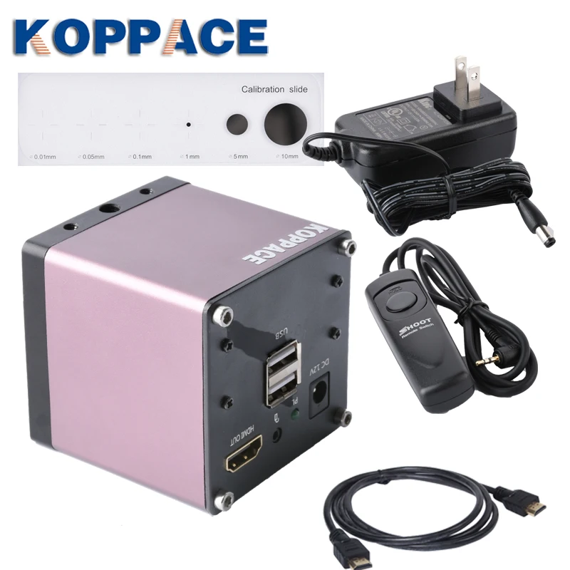 KOPPACE 2 миллиона пикселей 24X 215X электронный измерительный микроскоп HD 1080P 60FPS HDMI