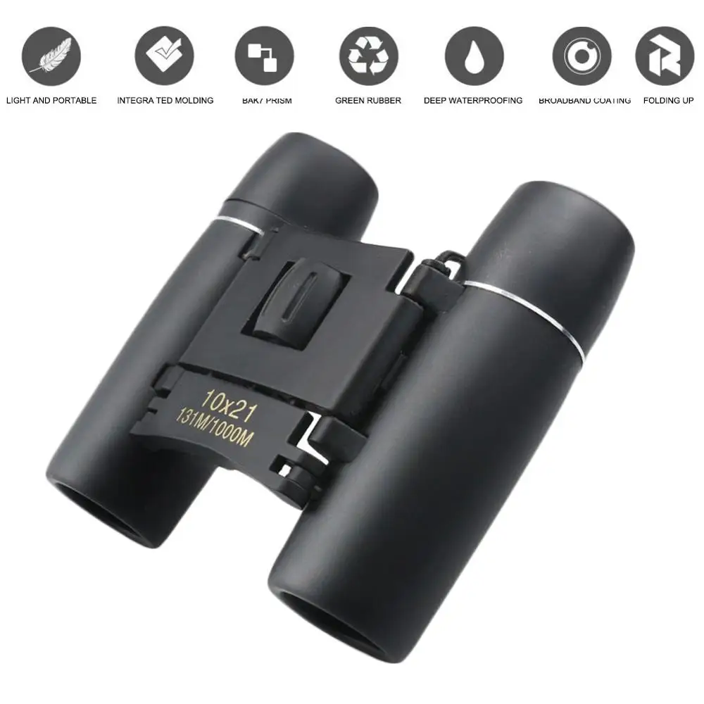 

10x21 Binoculars Compact Portable Outdoor Observation Field Exploration Tool For Mid-Autumn Festival Moon Watching Concert
