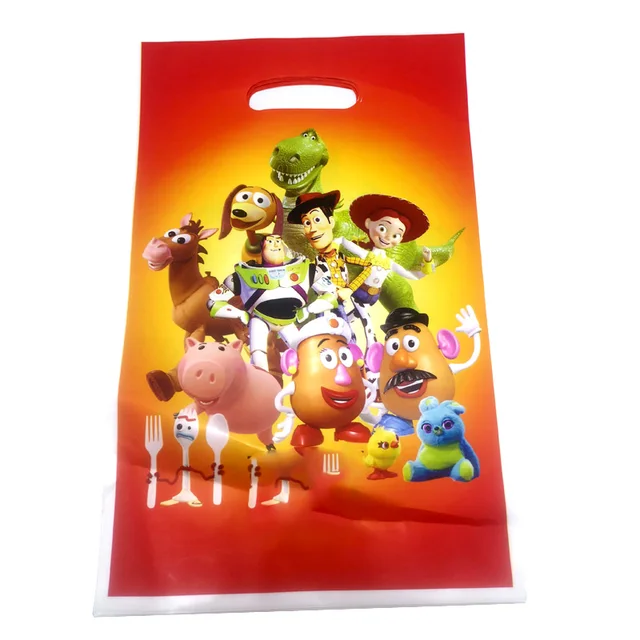 10pcs/lot Mickey Minnie Mouse Star Wars Frozen Toy Story Sofia Princess Winnie Theme Decorate Birthday Party Gifts Loot Bags 10