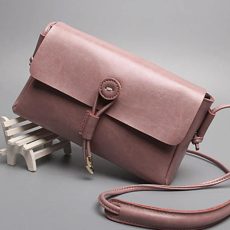 

2019 New Style Leather Shoulder-bag Bag Small Square Package into Leather Bag Retro Versatile Shoulder Bag