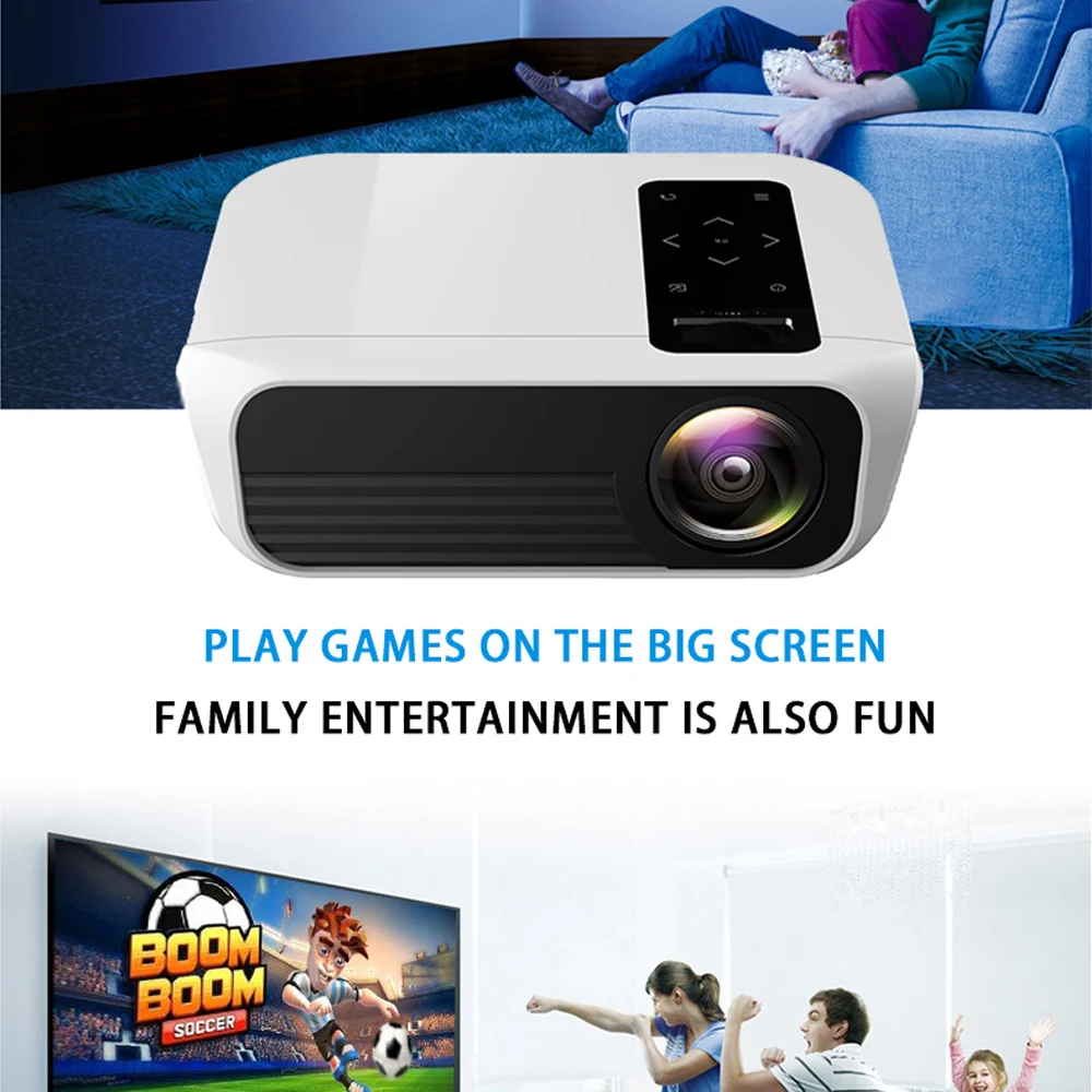 VCHIP ST8 Mini Projector 4K Proyector For Home LED LCD Theater Supports 1080P WiFi TV USB 3D Portable Media Player free Shipping best mini projector