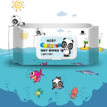 

New 60pcs/pack Sheets Portable Disposable Baby Wet Wipes Hand Mouth Cleansing Napkin Tissue