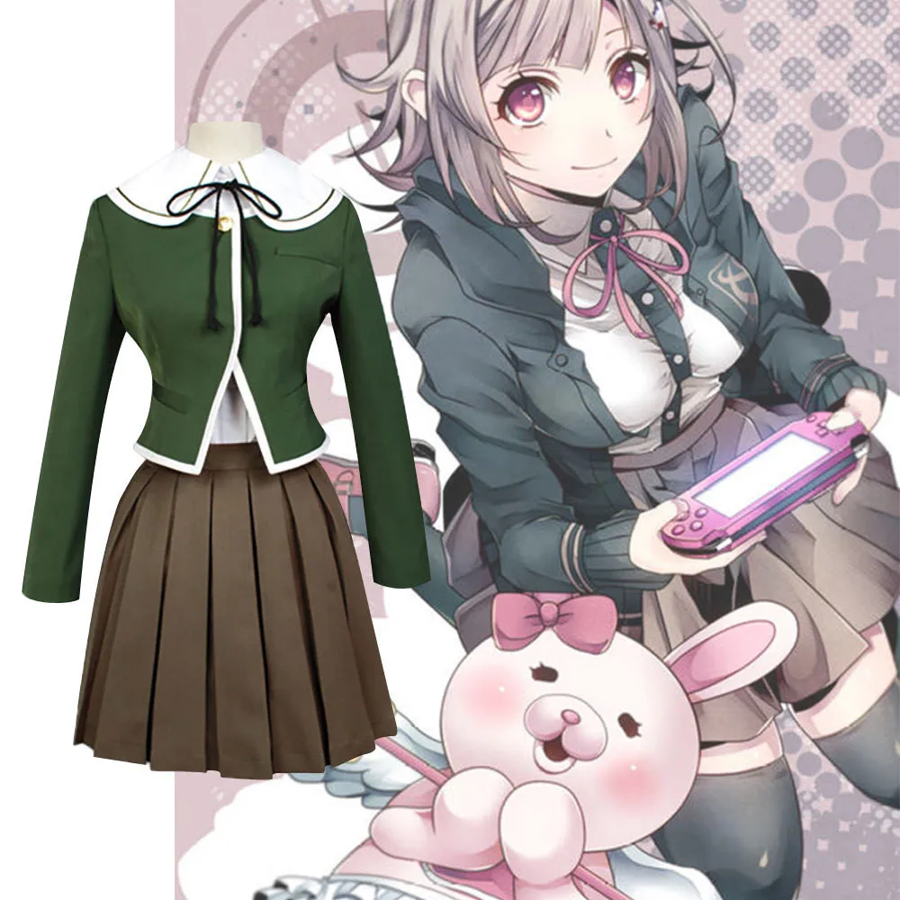 Danganronpa Fujisaki Chihiro костюм для косплея JK школьная форма девочек моряка пальто
