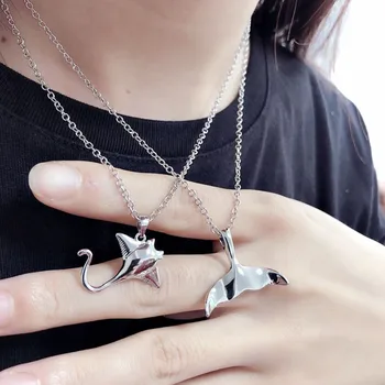 

Silver Color Jewelry Necklace Cute Fish Pendant Necklaces For Girl Metal Chain Necklaces Pendants For Women Gifts