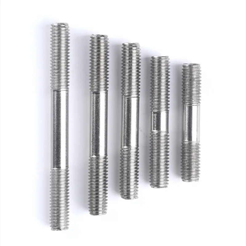 4Pcs Double End Threaded Stud Bolts - 304 Stainless Steel, M6 To M8, 72mm Length