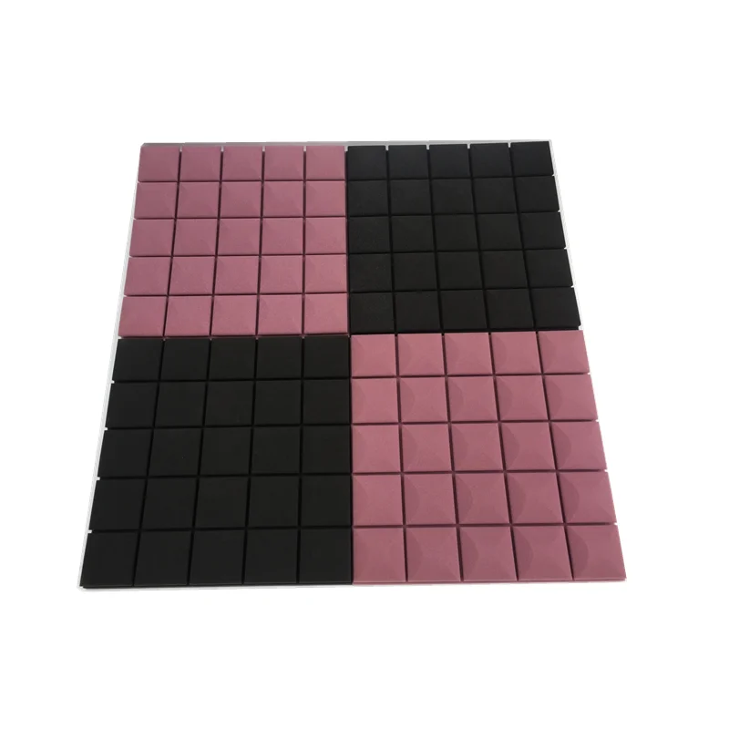 8 цветов, 4 шт., 50x50x5 см, студийная акустическая Звукоизоляционная пена, Звукопоглощающая Панель, плитка, клиновидная Защитная губка