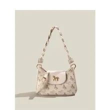 

Maxdutti Ins Blogger Fashion Women's Bags Cartoon Horse Printed Messenger Office Lady Single Shoulder Armpit Bag Versatile Bag