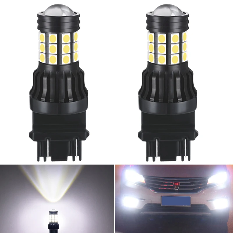 2 шт. P21W 1156 BA15S T20 7443 T25 3157 светодиодный ные лампы светодиодсветодиодный дневные