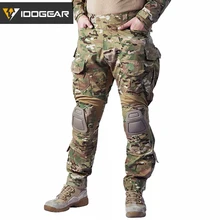 Idogear g3 calças de combate multicam militar do exército airsoft tático bdu calças camuflagem caça inverno 3205