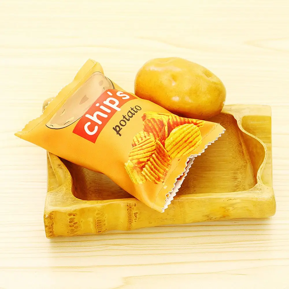 Забавные чипсы пищевая упаковка пенал бумажник Бумажник Kawaii школьные канцелярские кошельки