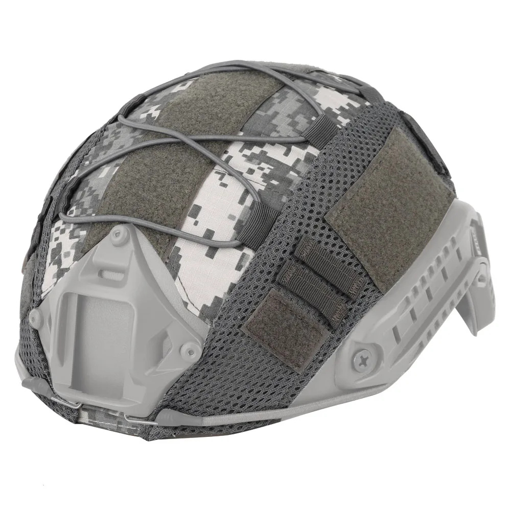 Тактический камуфляжный чехол для шлема с эластичным шнуром Wargame gear страйкбол Пейнтбол окружность головы 52-62 см чехол для быстрого шлема