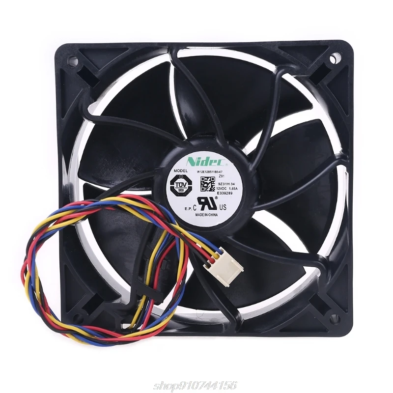 W12E12BS11B5-57 для Nidec 12038 DC12V 1.65A PWM охлаждающий вентилятор (12 см) 6000 об/мин Ant S7 S9 4 провода