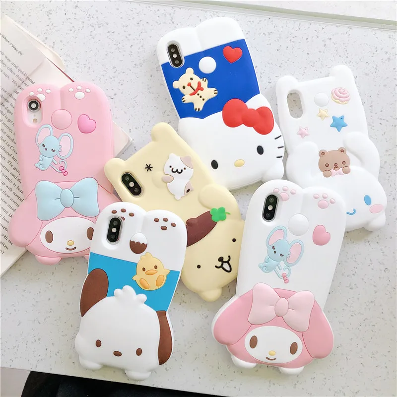 Для iphone 11 Pro Max Sanrio Мультфильм Мелодия друг Мягкий силиконовый чехол для телефона для iphone 6 6s 7plus 8plus X XR XS MAX чехол