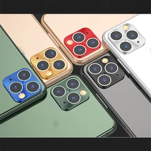 Металлический чехол для объектива камеры заднего вида для iphone 11 Pro, защитный круглый чехол для камеры, чехол для iphone 11 Pro MAX Ring Bumper, защита