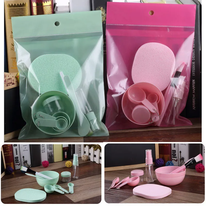 9 in 1 Set Pink Facial Care Facemask Mixing Tool Sets Bowl Stick Brush Gauge Cleaning Mat recommend Hot Sale 9 in 1 Set Pink Facial Care Facemask Mixing Tool Sets Bowl Stick Brush Gauge Cleaning Mat recommend Hot Sale