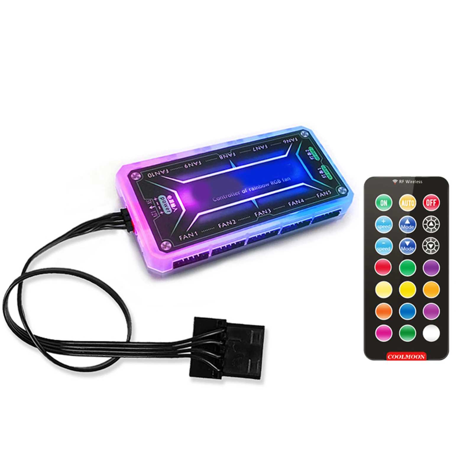 2020 Горячая RGB огранке бриллиант чехол вентиляторы 120 мм ультра-тихий охлаждения