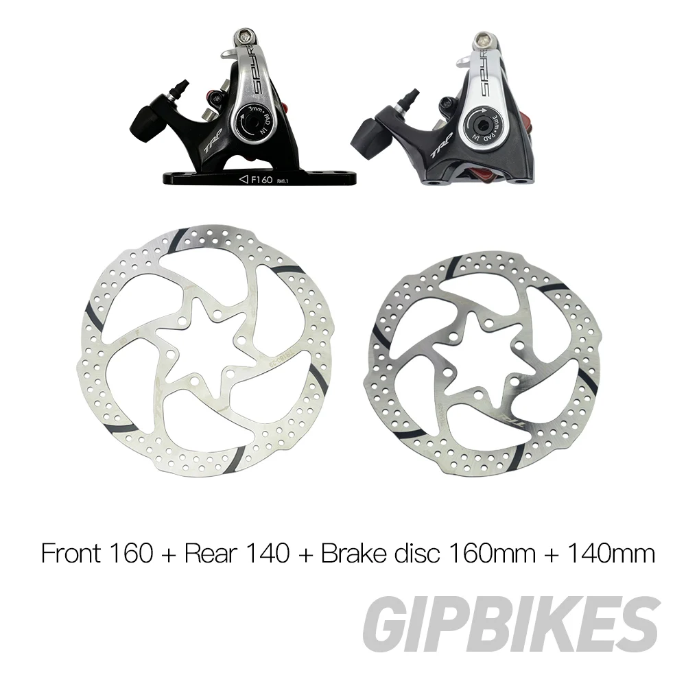 F160R140 disc160 140 TRP Spyre плоское крепление механическое Двойное боковое включение дорожный дисковый тормозной суппорт SPYRE передний задний 160 мм суппорты с/или с/о ротор - Цвет: F160R140 disc160 140