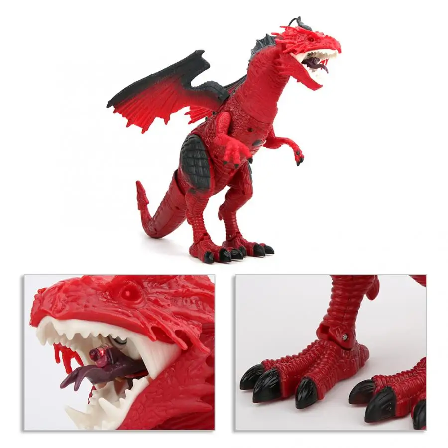 Динозавр RC пламя тираннозавр моделирование дистанционное управление звук Dinobot электрические ходячие Животные Игрушка музыкальный светильник игрушки-спрей