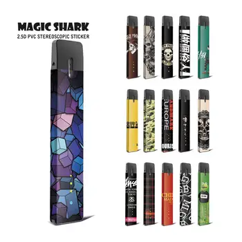 

Magic Shark 100% New Army Military Skull Colorful Film Case Vape Cover Sticker for Myle Vape High Quality