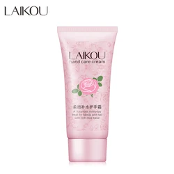 Laikou Rose Hand Cream Moisturizing Nourishing Anti Chapping Hand Lotion Plant Essence Dry Rough Protect Skin Care 60g